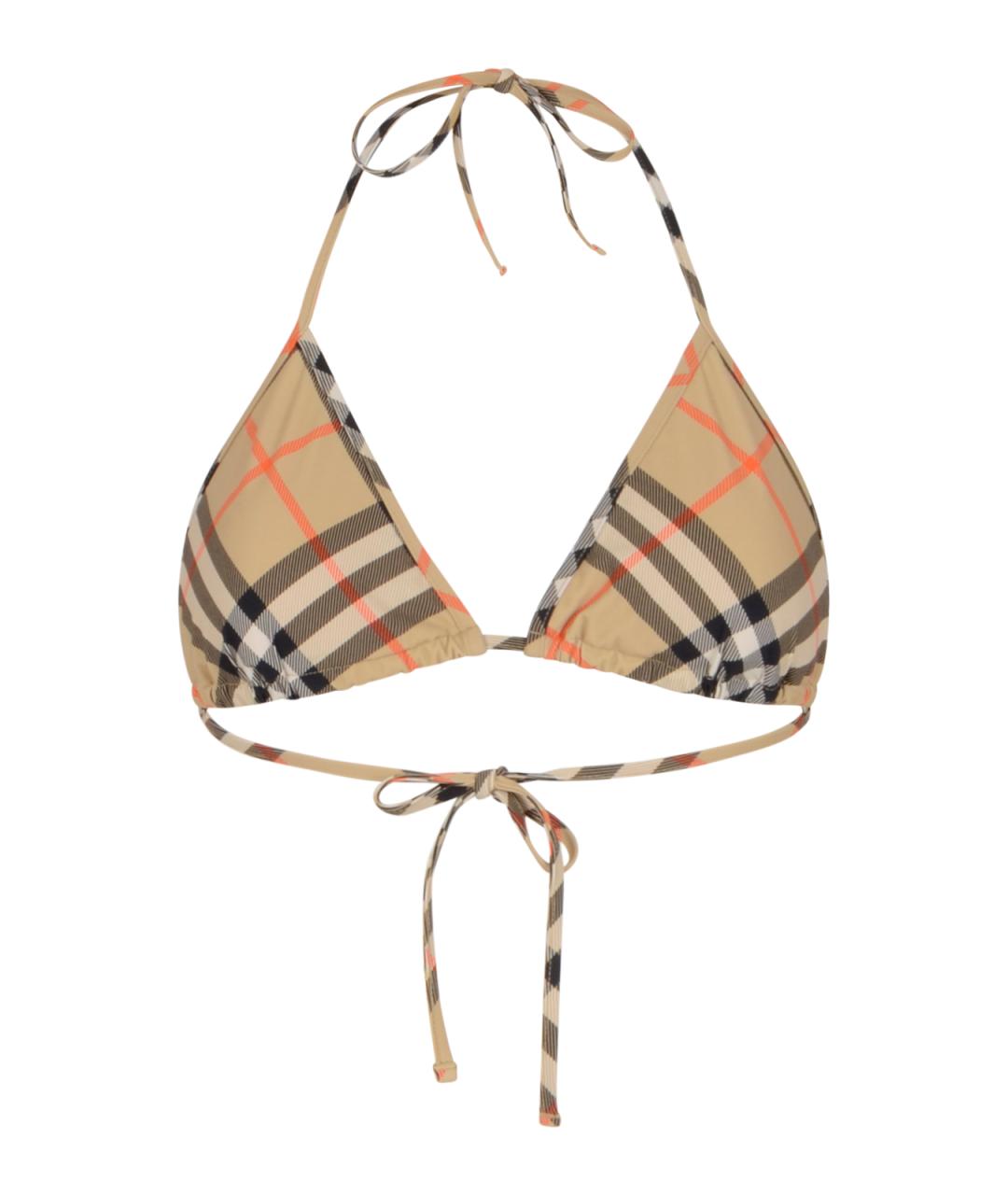 BURBERRY Бежевый полиамидовый купальник, фото 1