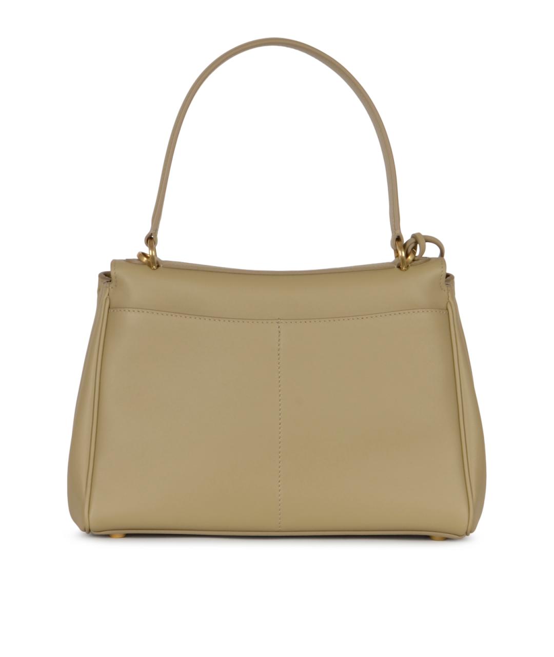 BALENCIAGA Бежевая кожаная сумка тоут, фото 4