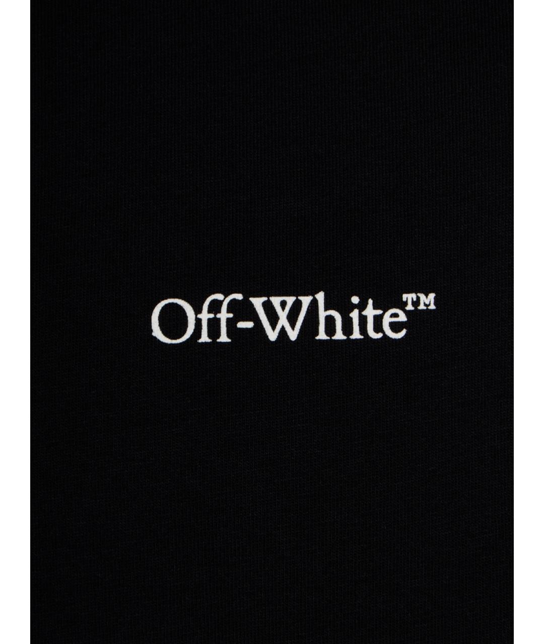 OFF-WHITE Черная хлопковая футболка, фото 6