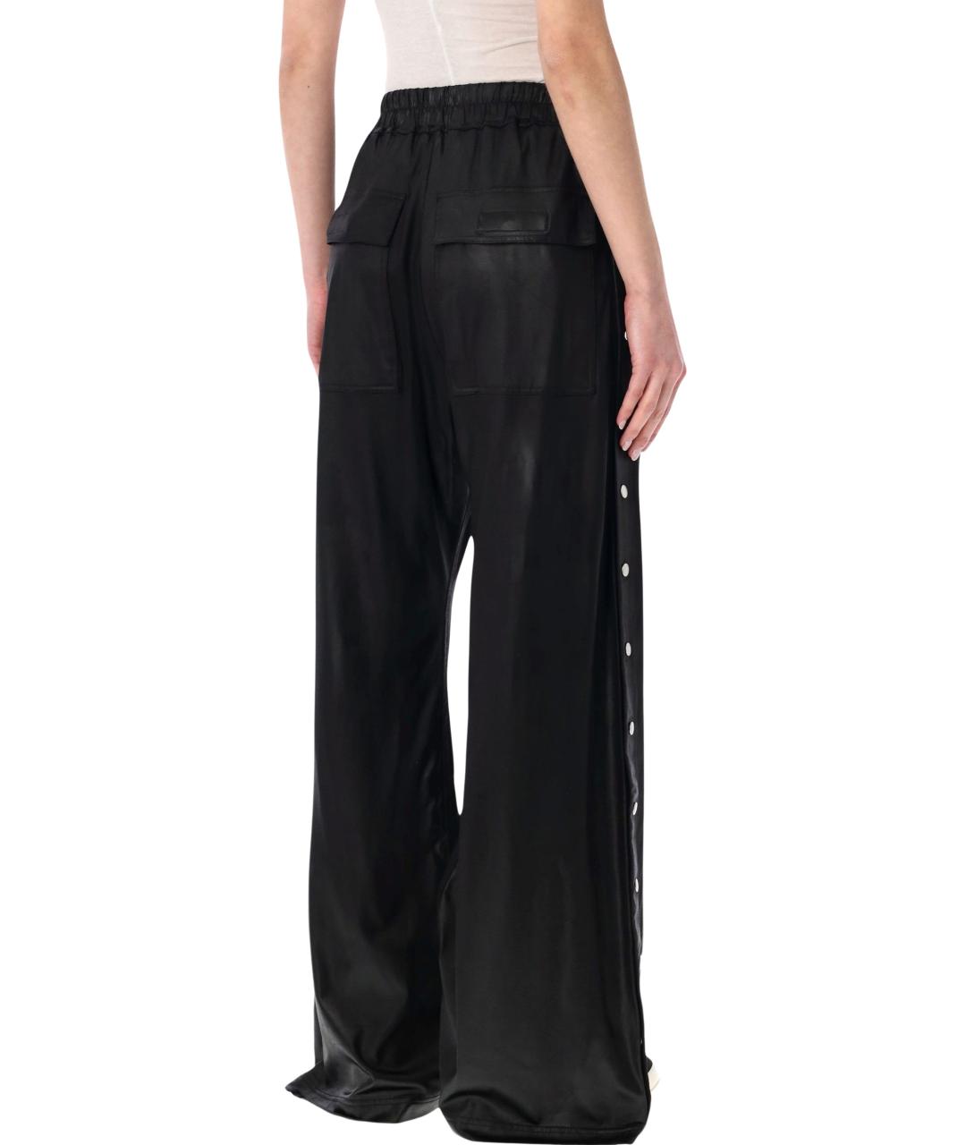 RICK OWENS Черные прямые брюки, фото 2