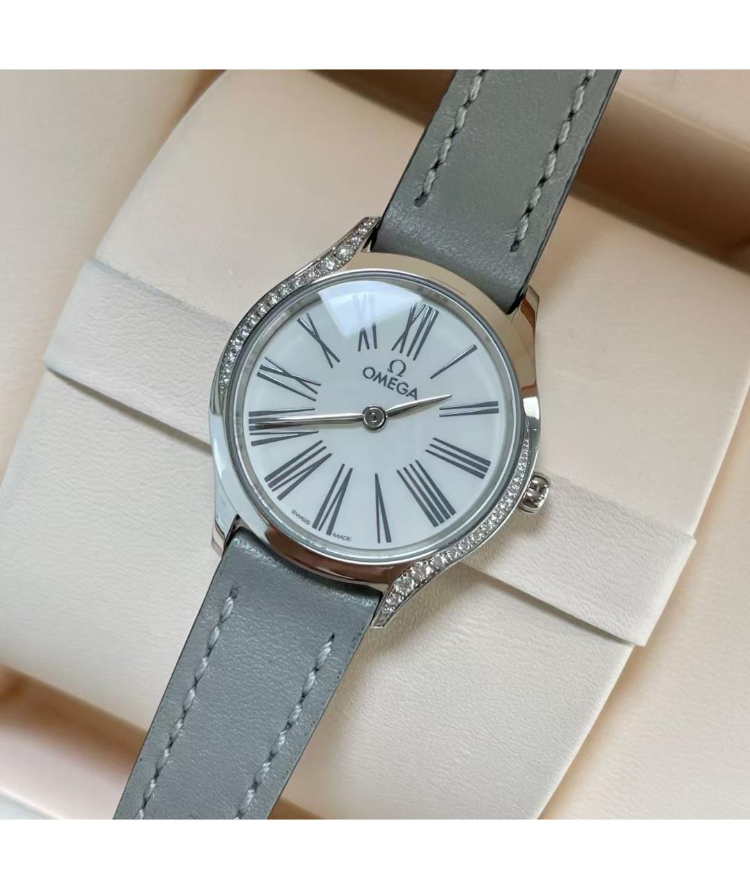 OMEGA Серебряные часы, фото 4
