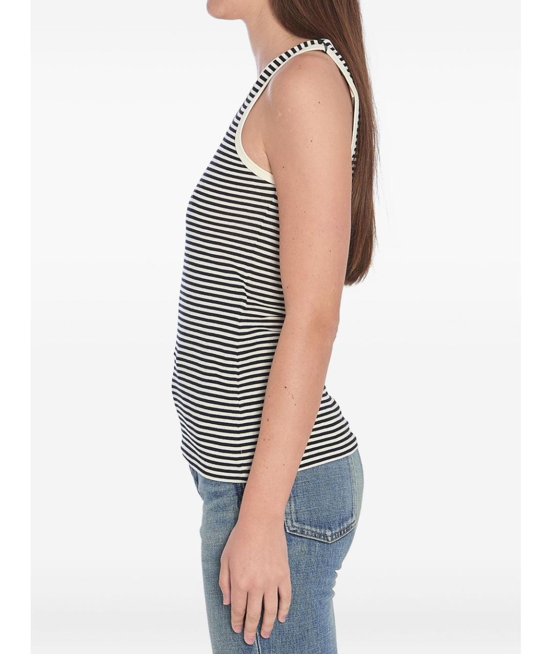 SAINT LAURENT Мульти хлопковая майка, фото 3