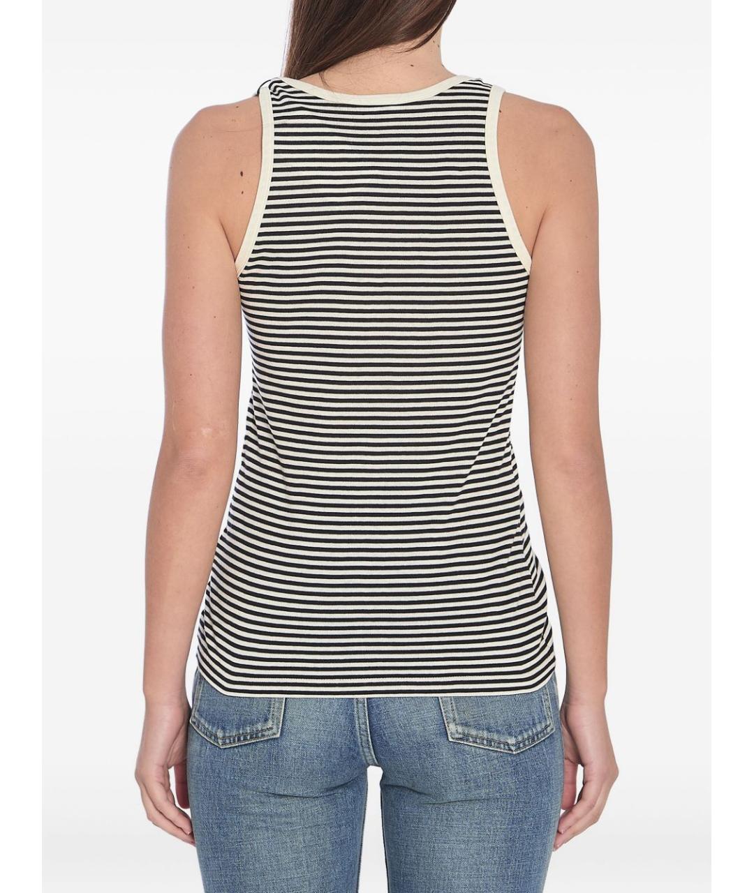 SAINT LAURENT Мульти хлопковая майка, фото 2