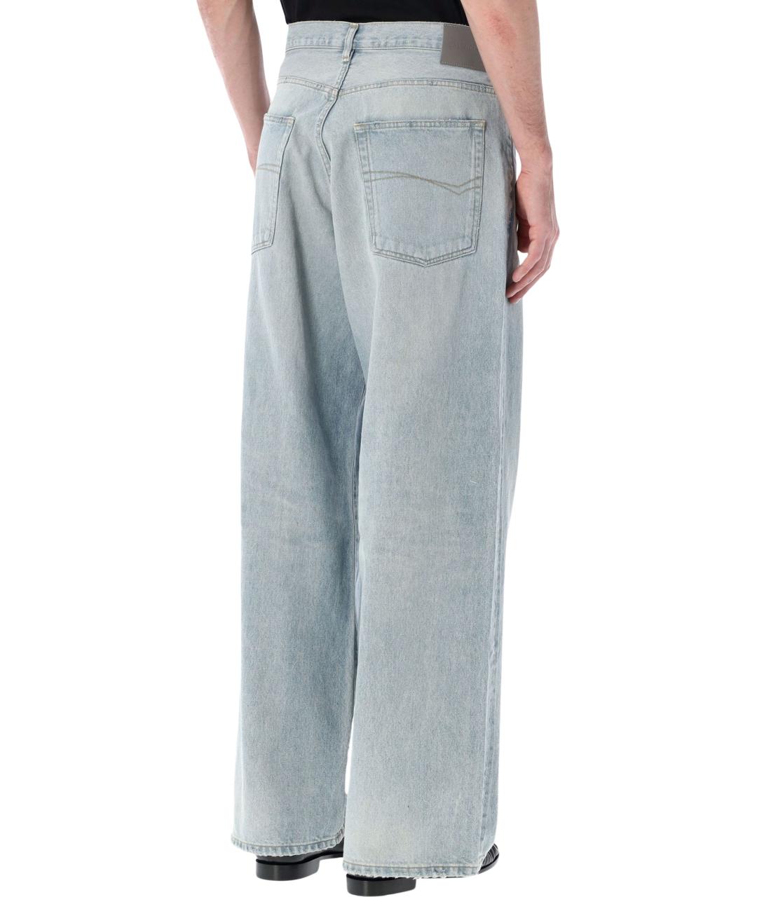 BALENCIAGA Синие хлопковые прямые джинсы, фото 2