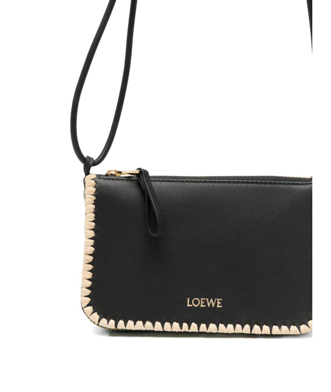 LOEWE Черная кожаная сумка через плечо, фото 2