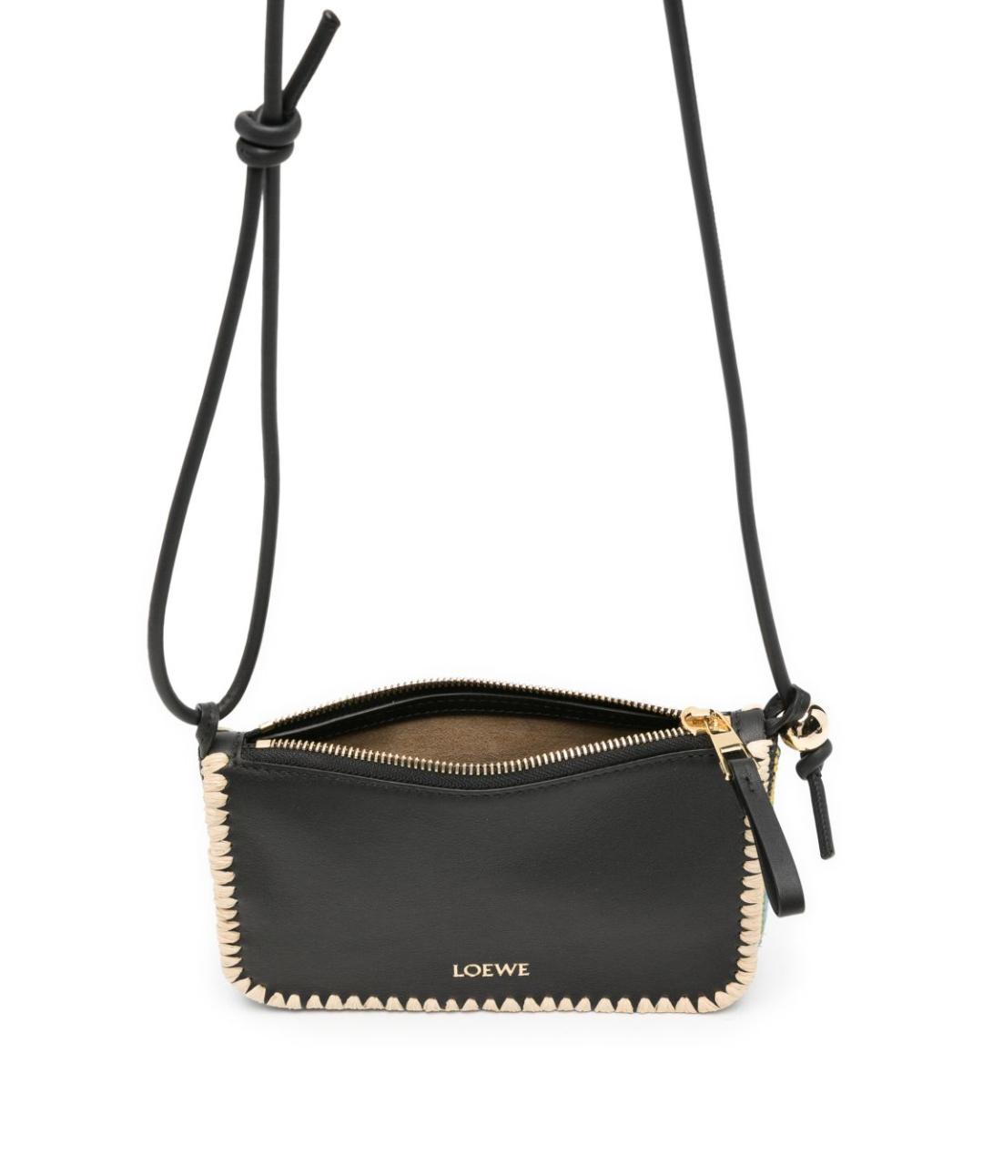 LOEWE Черная кожаная сумка через плечо, фото 5