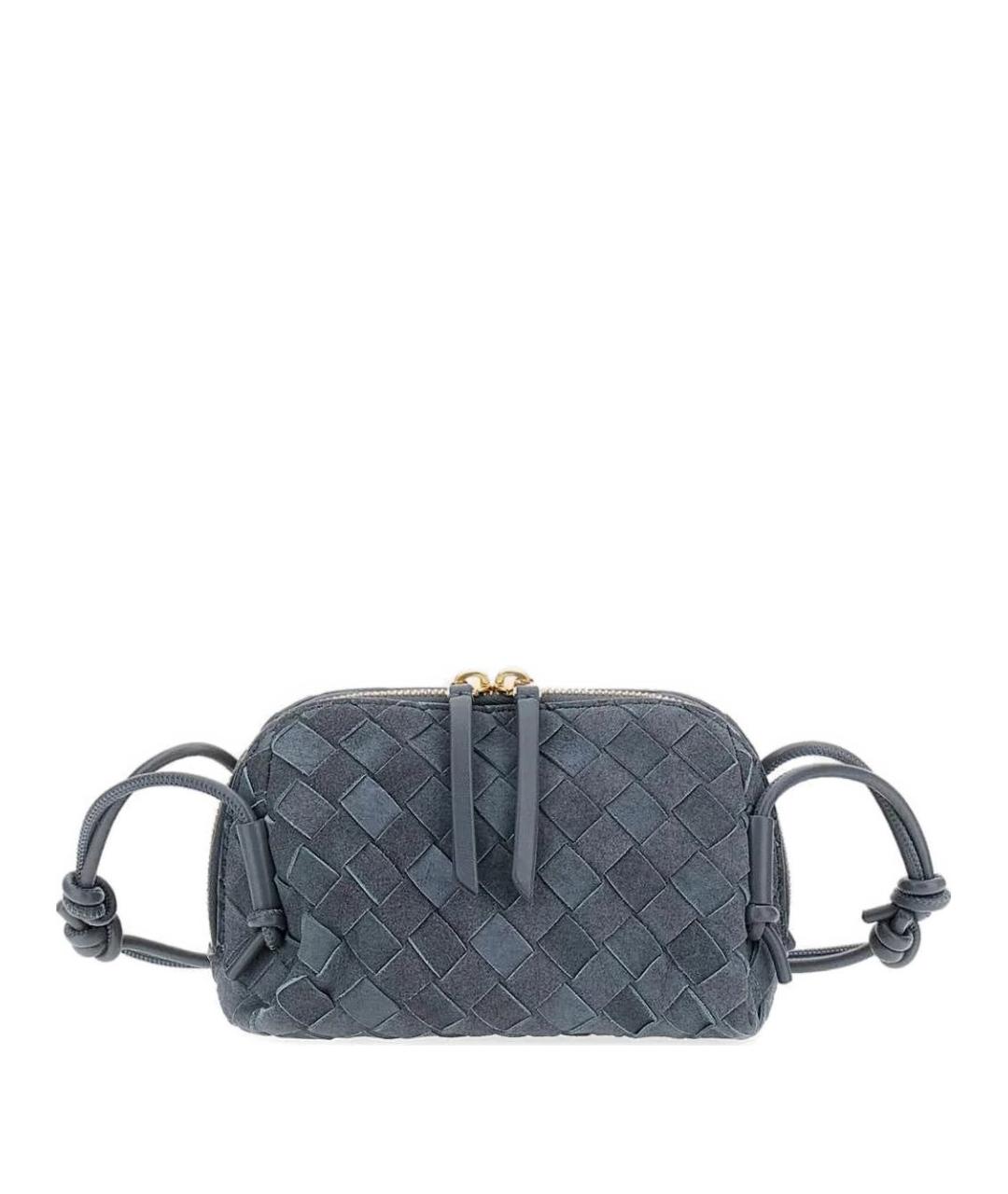 BOTTEGA VENETA Голубая кожаная сумка через плечо, фото 1