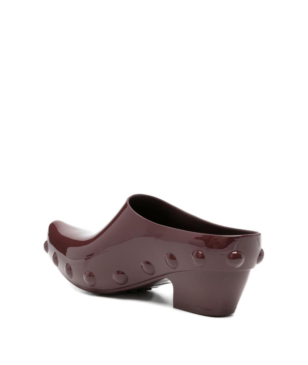 BOTTEGA VENETA Коричневые резиновые туфли, фото 3