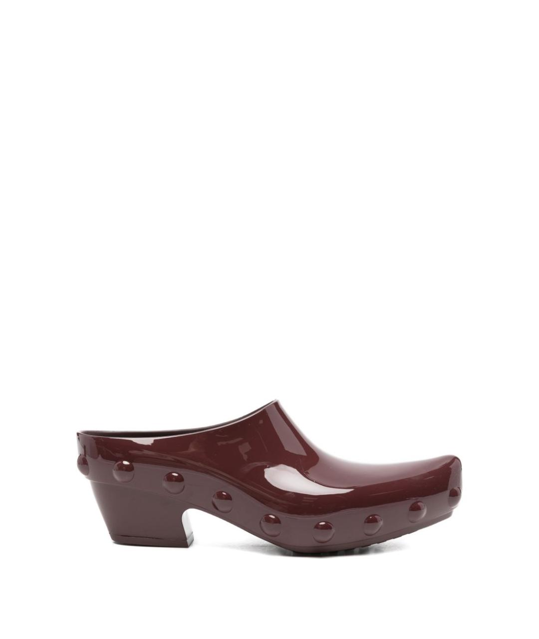 BOTTEGA VENETA Коричневые резиновые туфли, фото 1