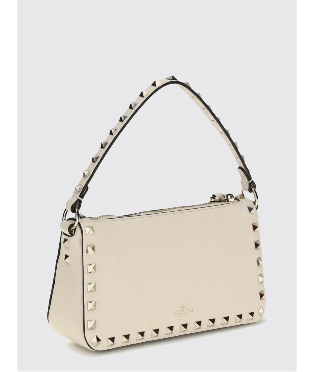 VALENTINO Бежевая кожаная сумка через плечо, фото 2