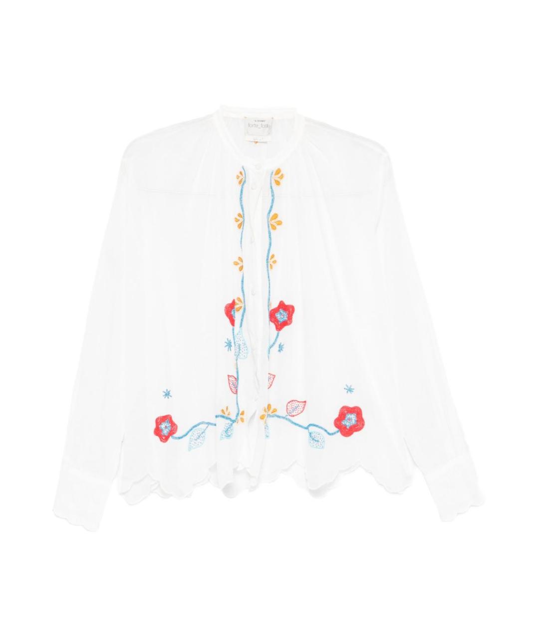 FORTE FORTE Белая хлопковая рубашка, фото 1