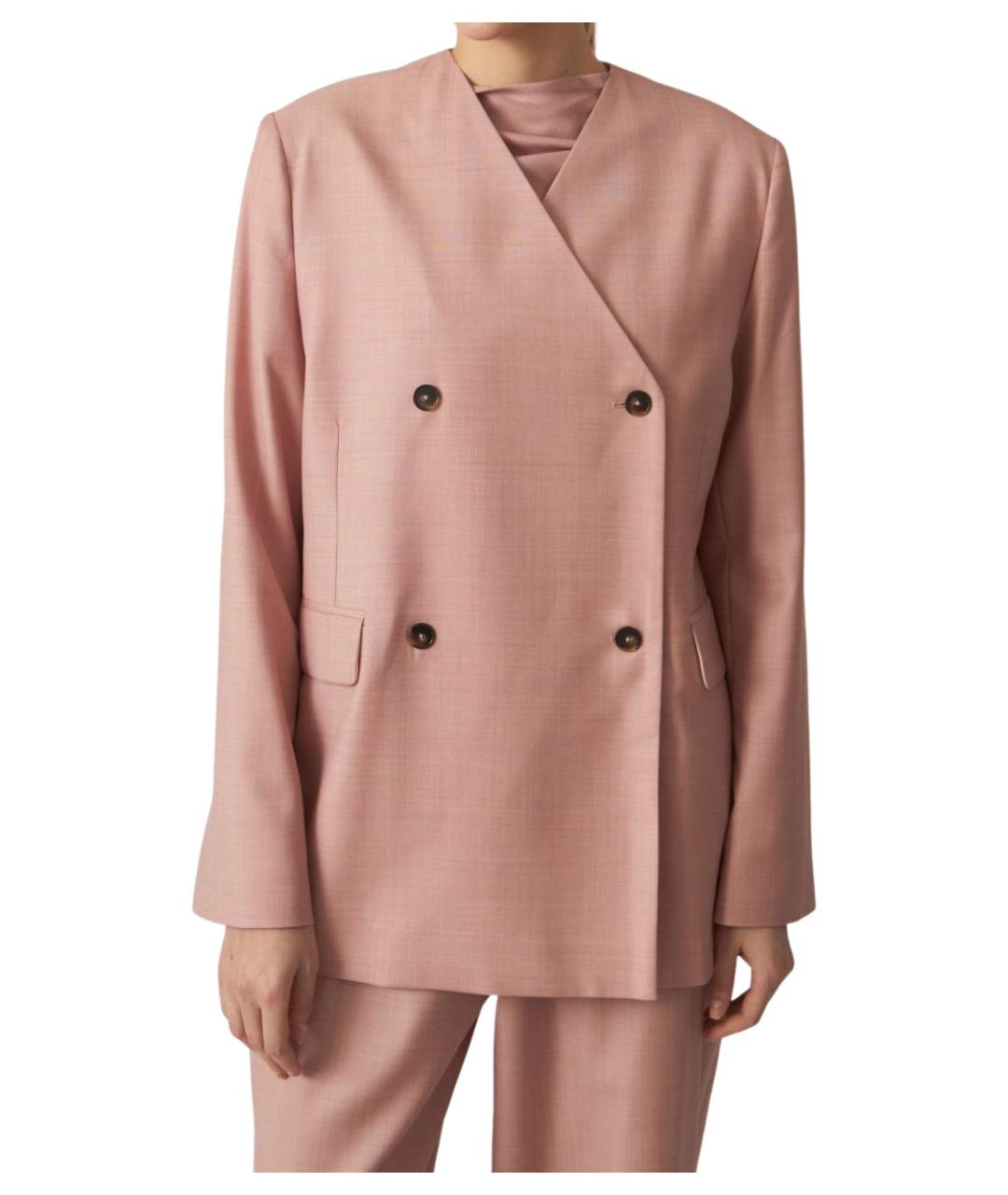 LOULOU STUDIO Розовый шерстяной жакет/пиджак, фото 1