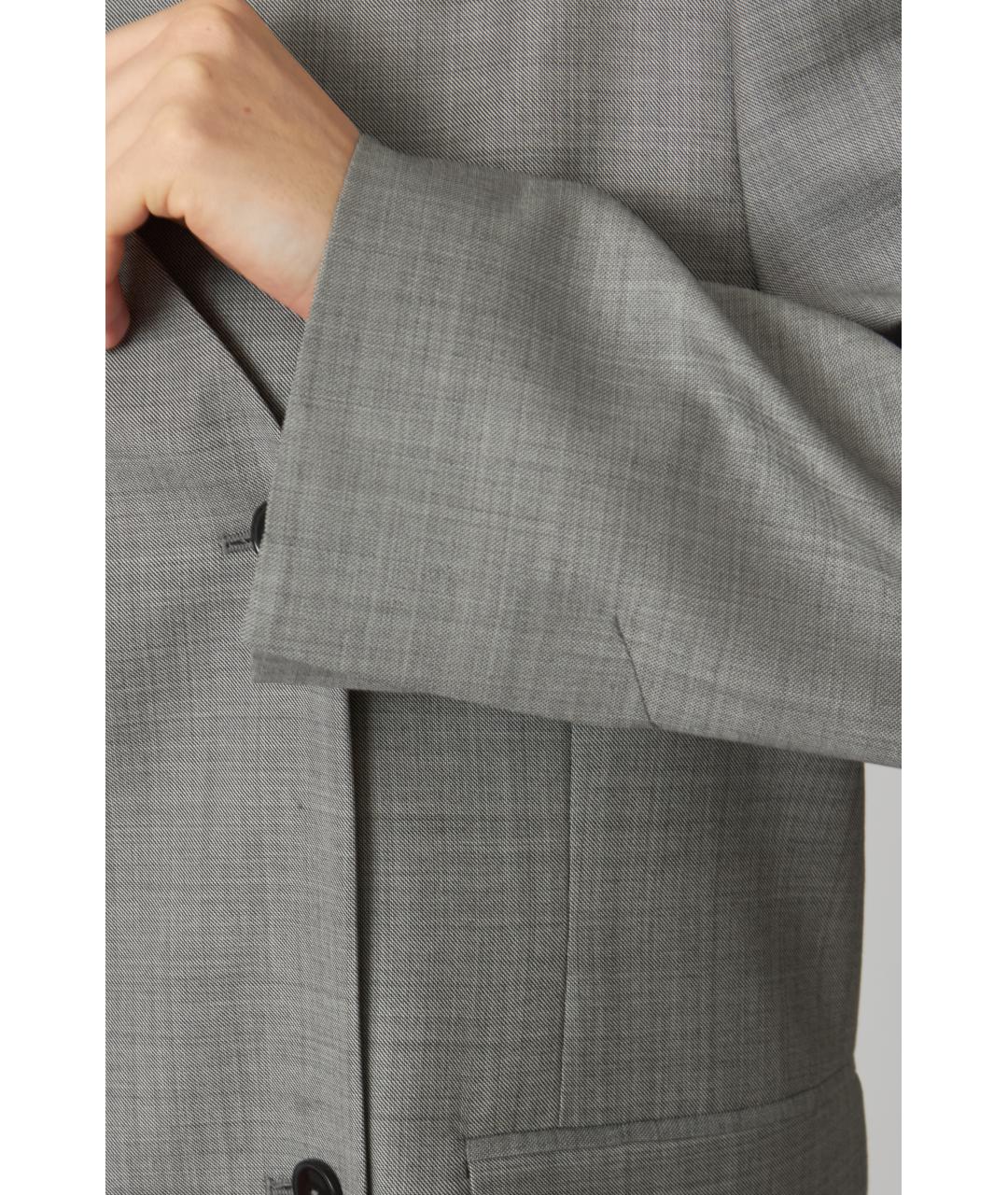 LOULOU STUDIO Серый шерстяной жакет/пиджак, фото 7