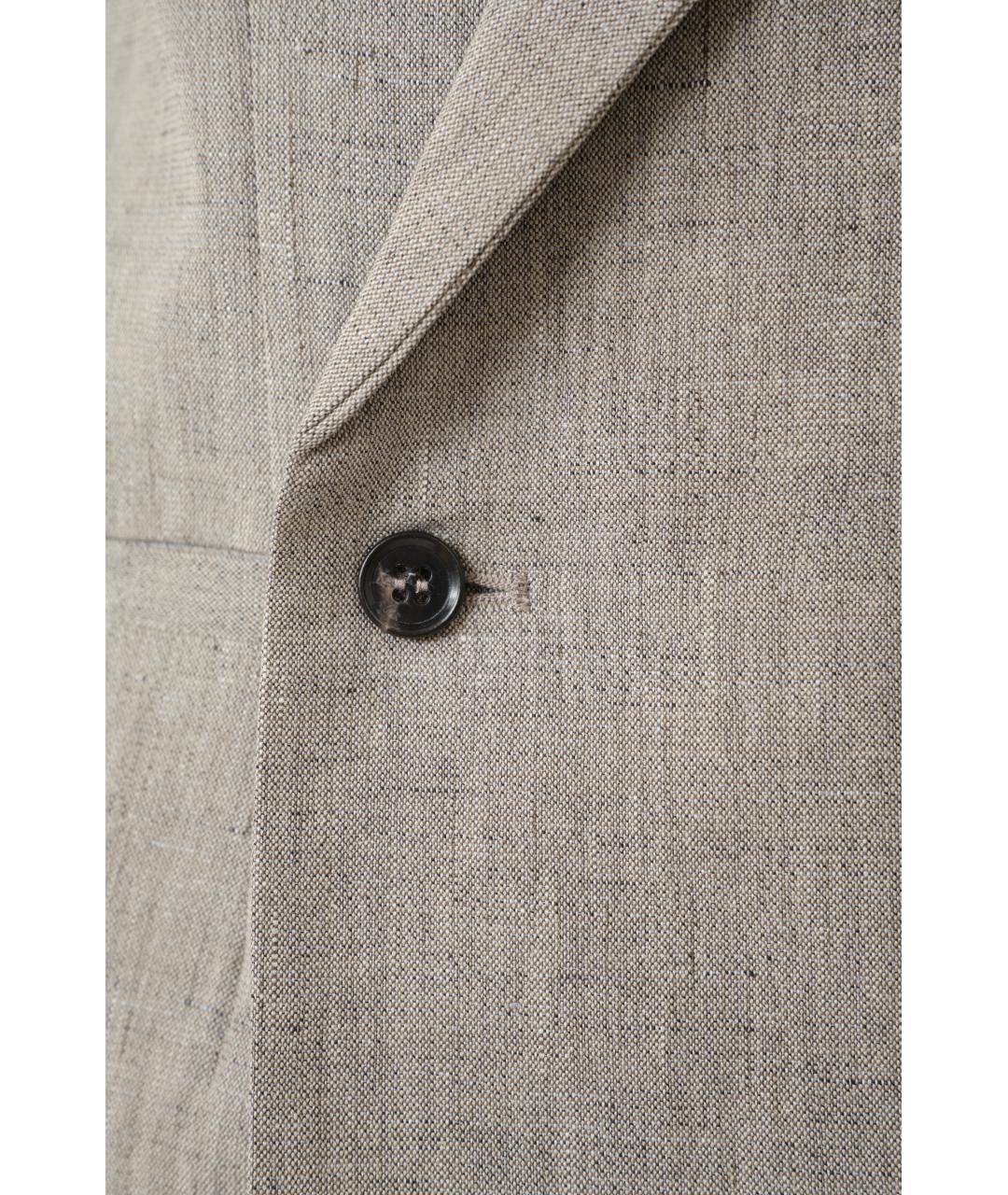 LOULOU STUDIO Серый льняной жакет/пиджак, фото 6