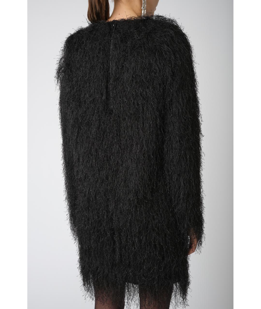 LOULOU STUDIO Черное полиэстеровое коктейльное платье, фото 4