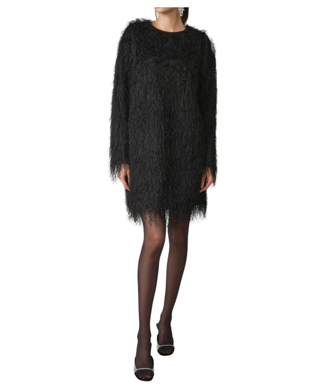 LOULOU STUDIO Черное полиэстеровое коктейльное платье, фото 1