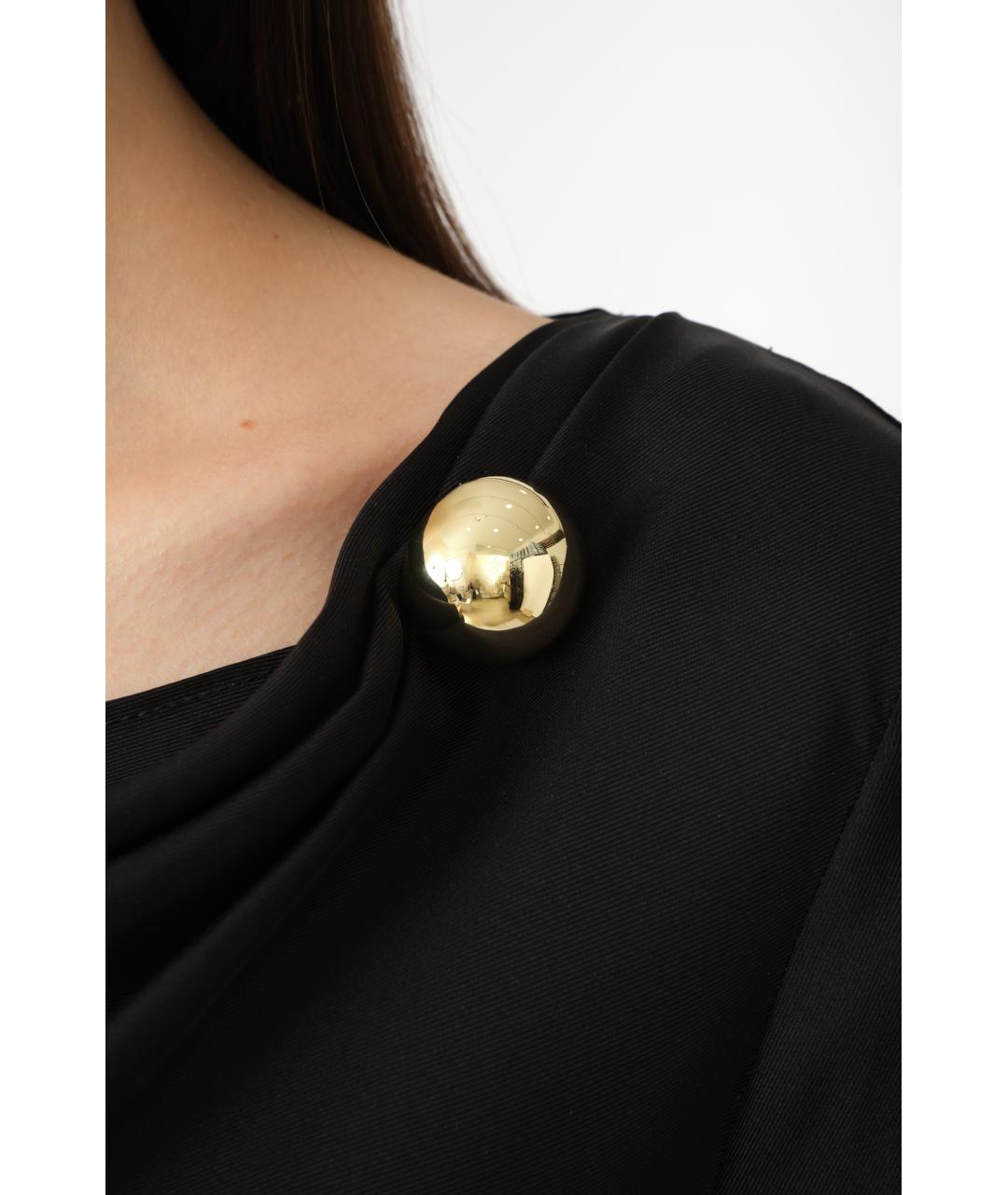 LOULOU STUDIO Черное шелковое повседневное платье, фото 6