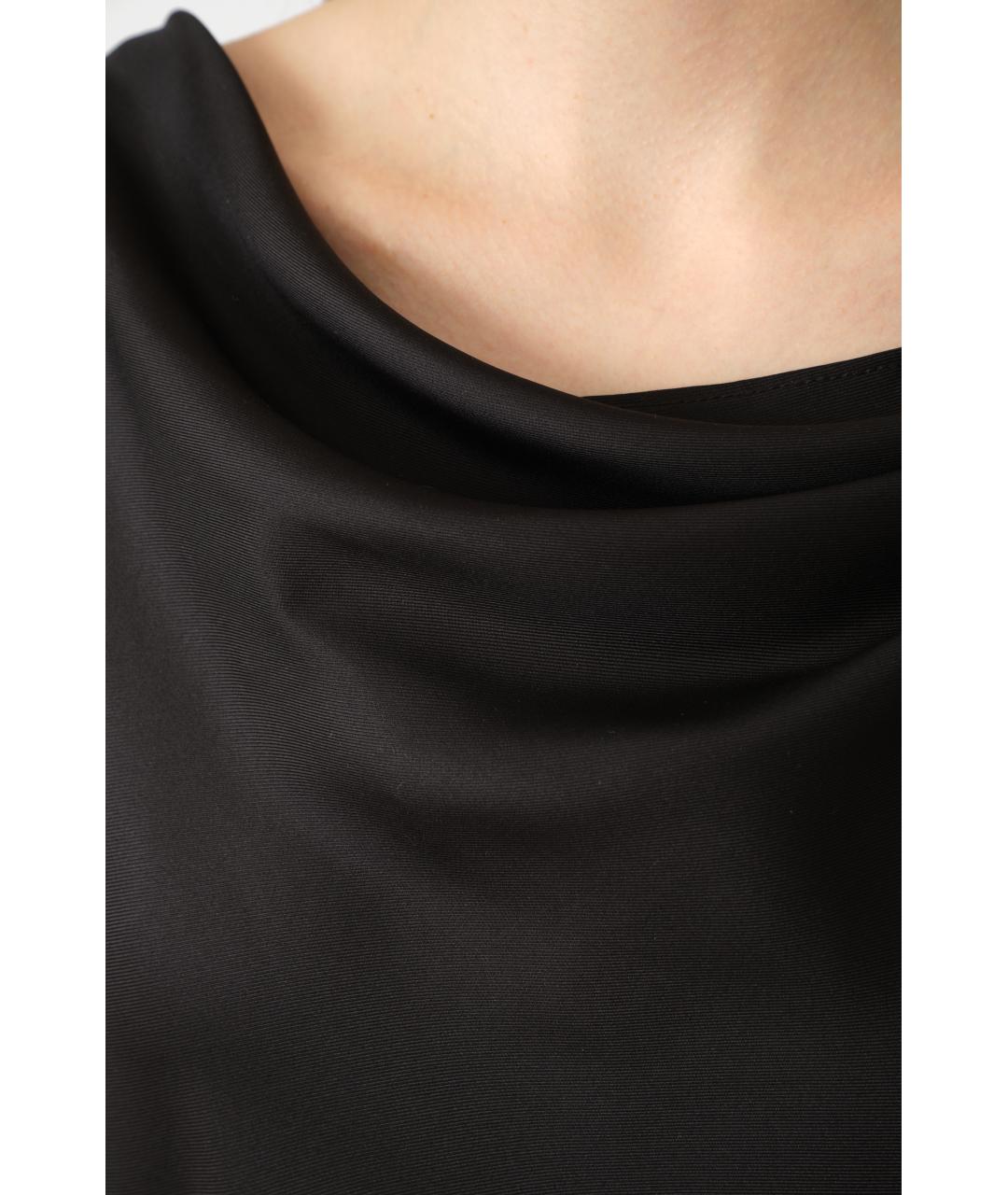 LOULOU STUDIO Черное шелковое повседневное платье, фото 7
