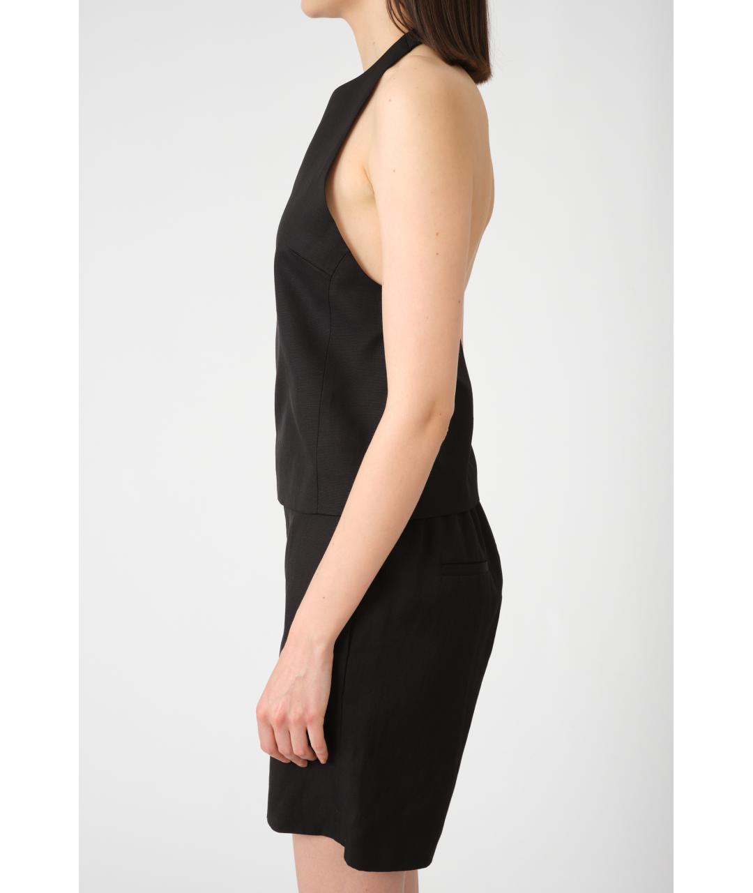 LOULOU STUDIO Черная вискозная майка, фото 4