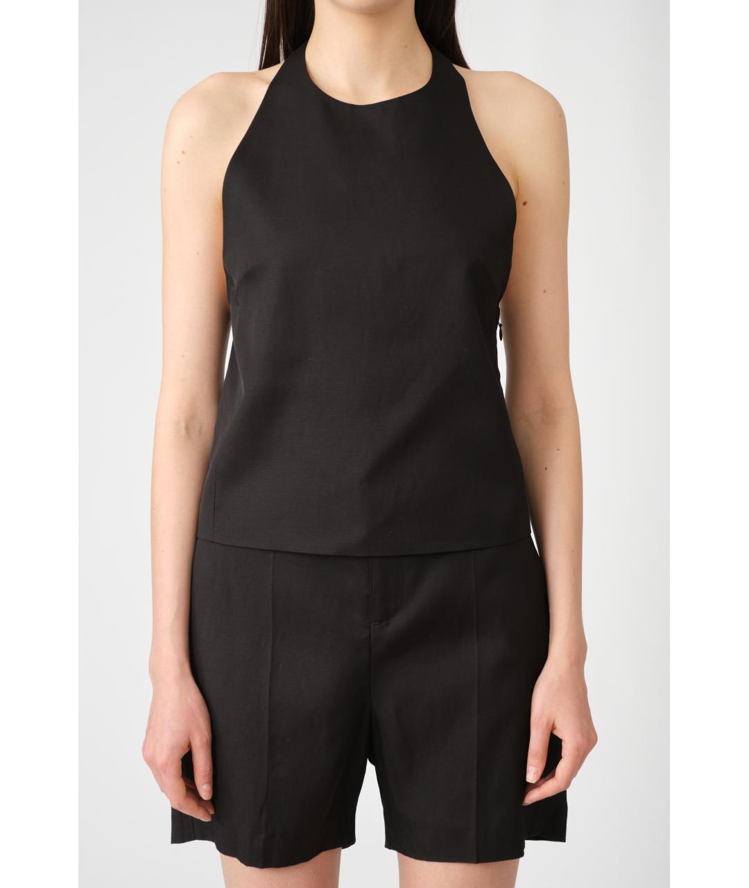 LOULOU STUDIO Черная вискозная майка, фото 3