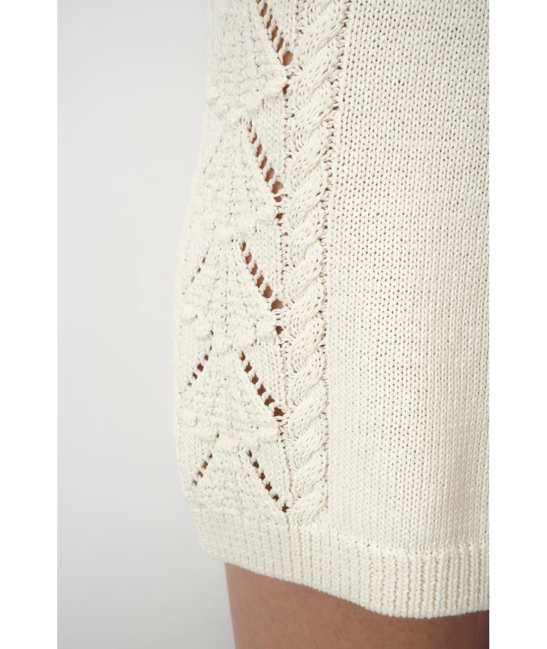 LOULOU STUDIO Бежевые хлопковые шорты, фото 5