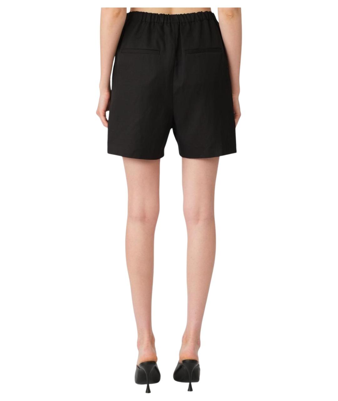 LOULOU STUDIO Черные вискозные шорты, фото 3