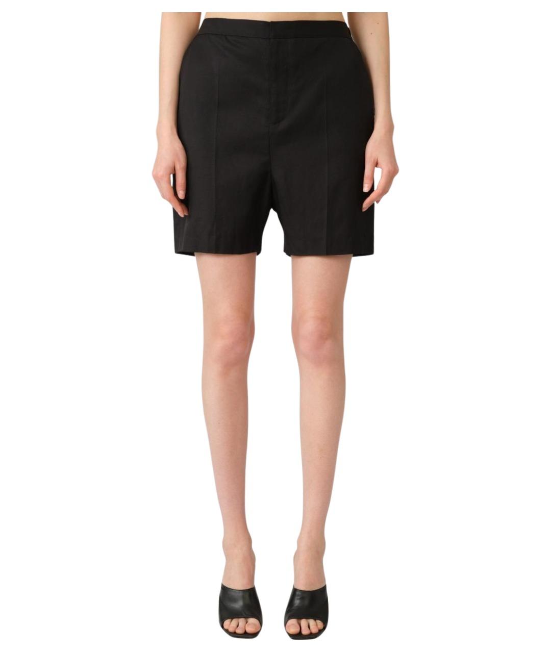 LOULOU STUDIO Черные вискозные шорты, фото 1
