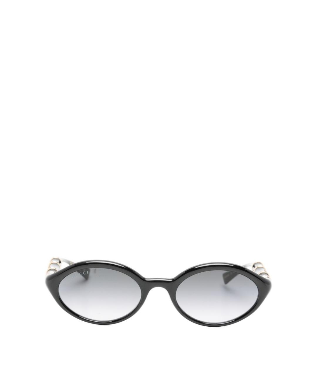 GUCCI Черные пластиковые солнцезащитные очки, фото 1