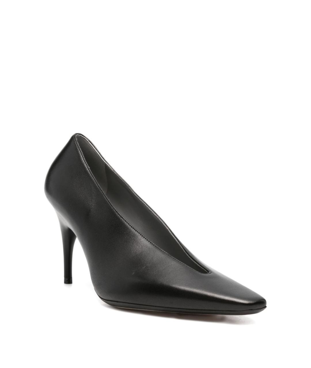 BALENCIAGA Черные кожаные туфли, фото 3