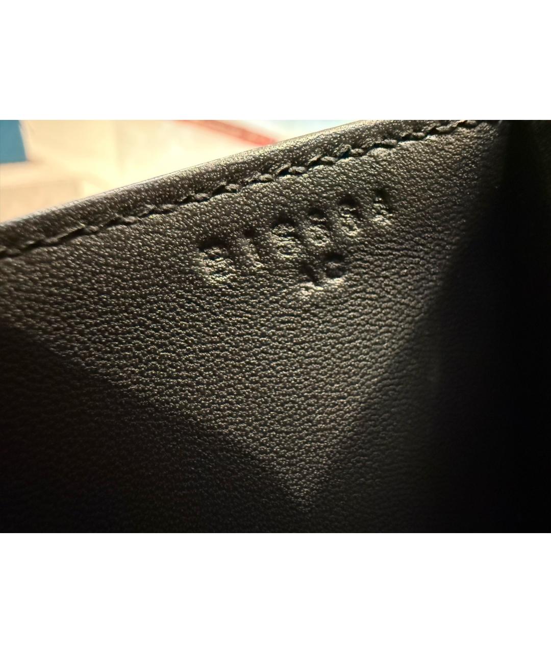 HERMES Черная кожаная сумка через плечо, фото 2