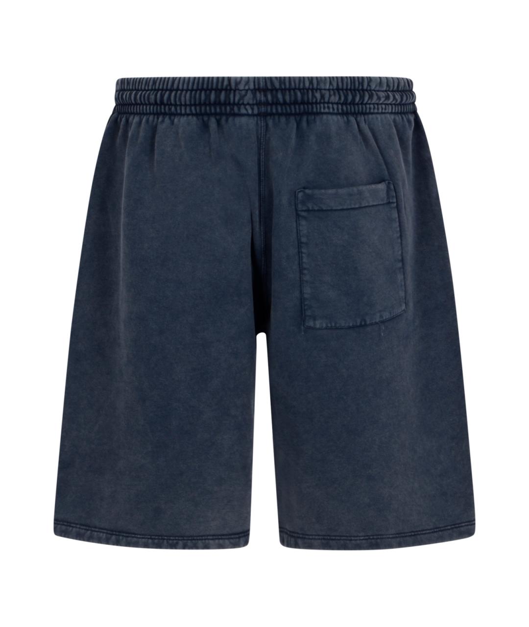 OFF-WHITE Синие хлопковые шорты, фото 2