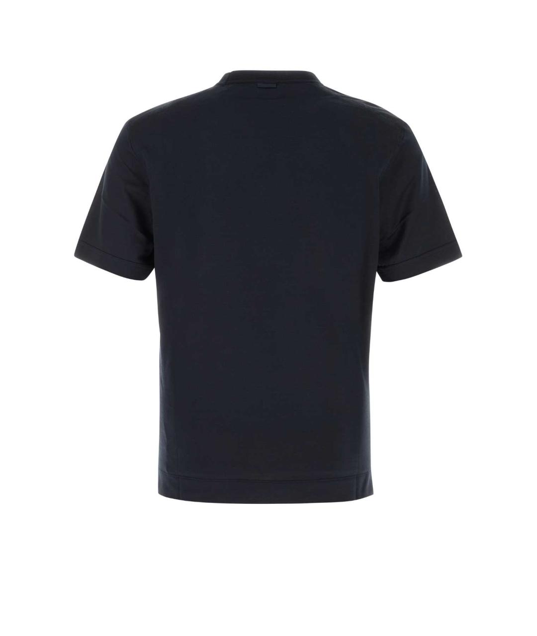 ZEGNA Синяя хлопковая футболка, фото 2