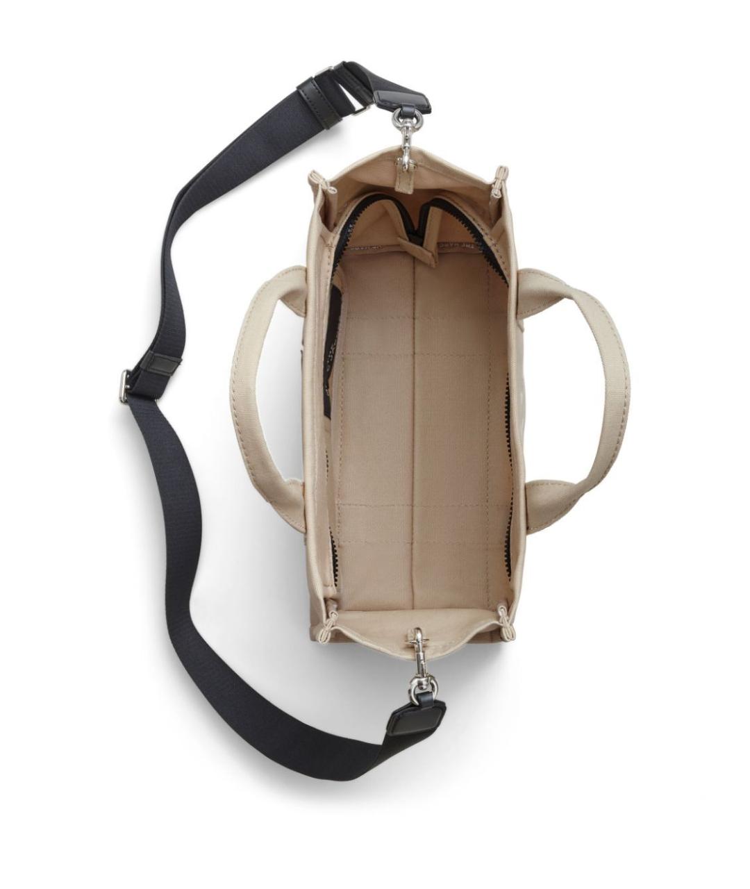 MARC JACOBS Бежевая хлопковая сумка тоут, фото 4