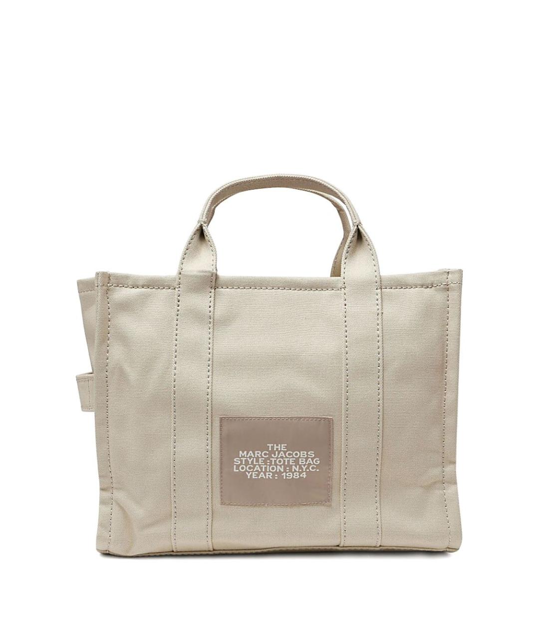 MARC JACOBS Бежевая хлопковая сумка тоут, фото 9