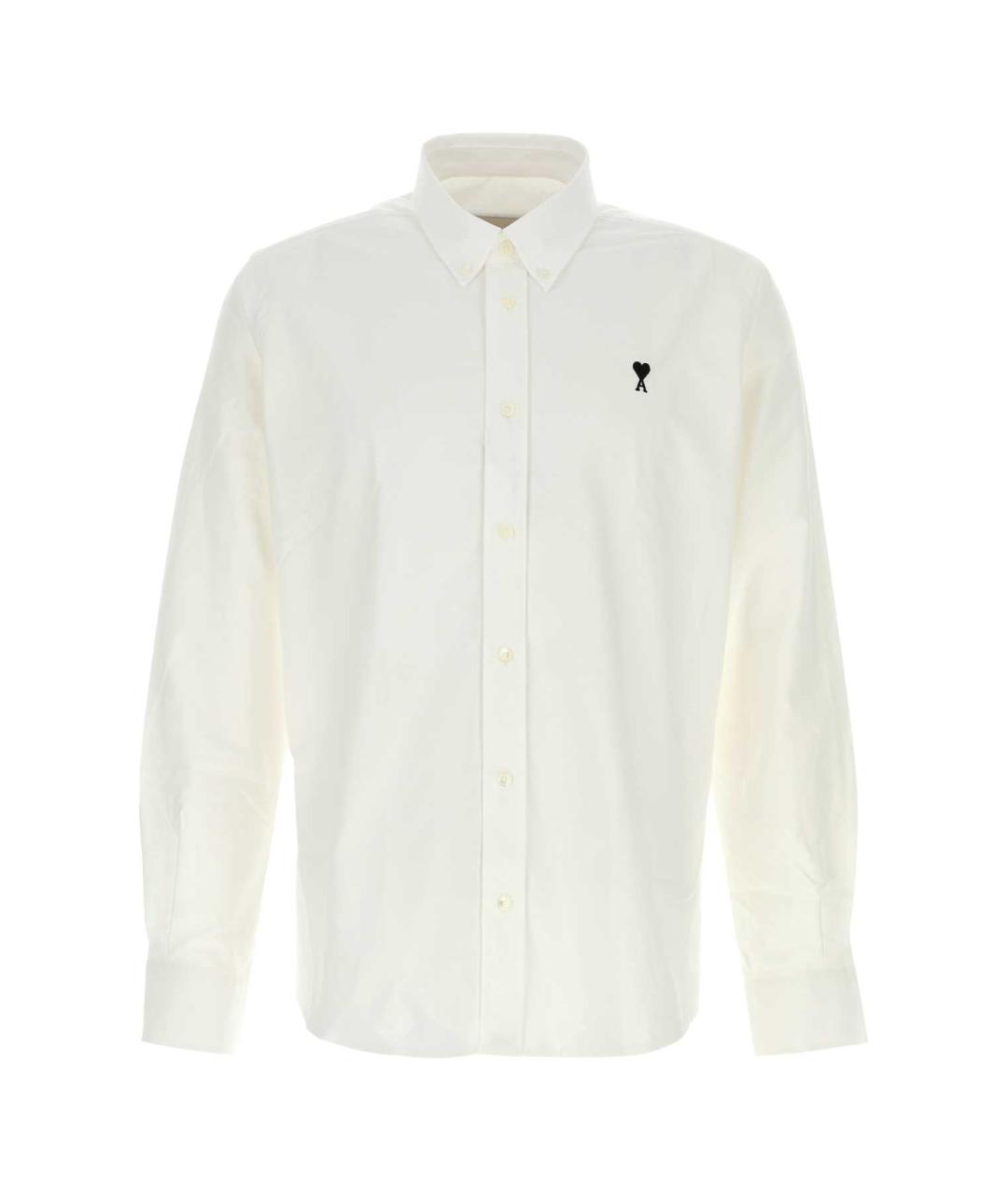 Ami Paris Белая хлопковая кэжуал рубашка, фото 1