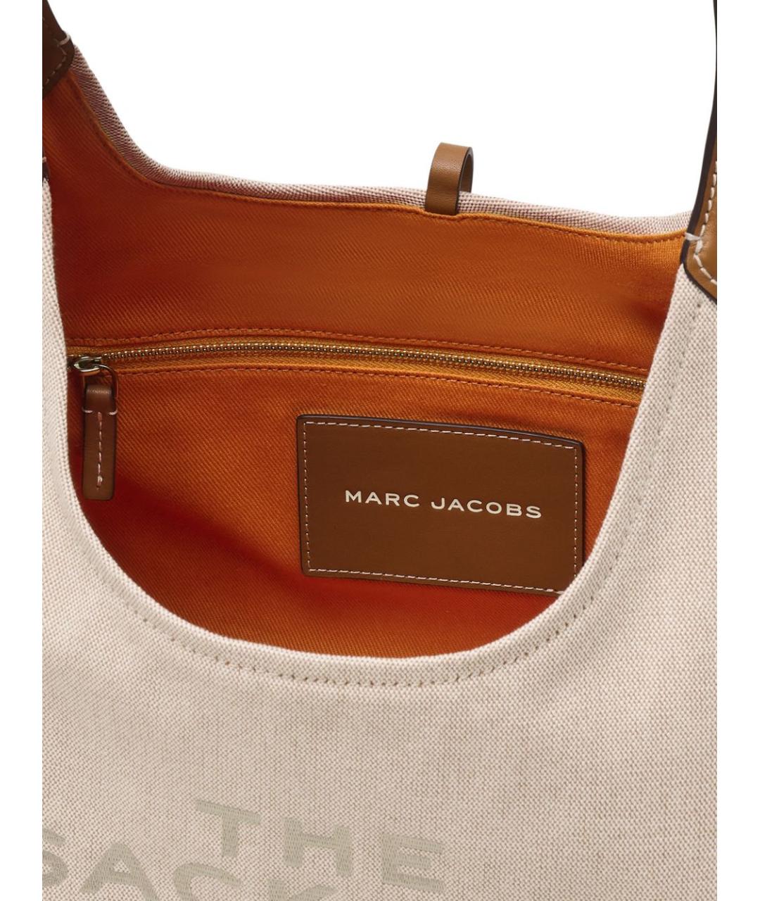 MARC JACOBS Бежевая хлопковая сумка через плечо, фото 2