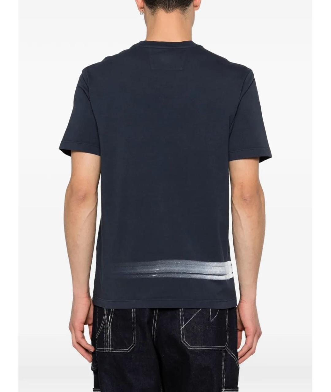 CP COMPANY Синяя хлопковая футболка, фото 3