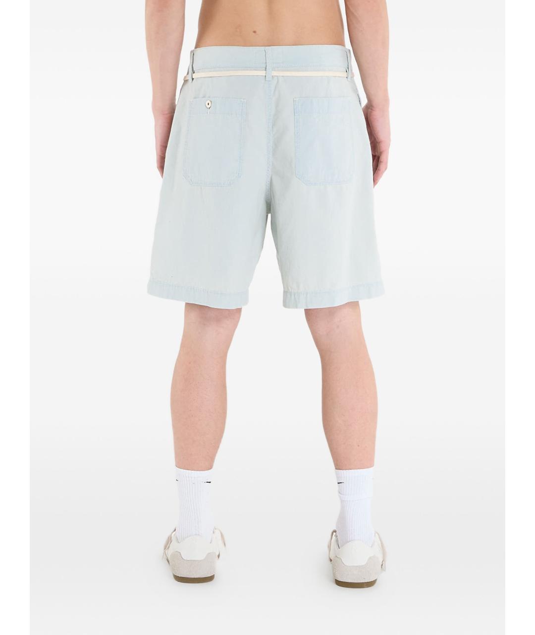 KENZO Голубые хлопковые шорты, фото 3