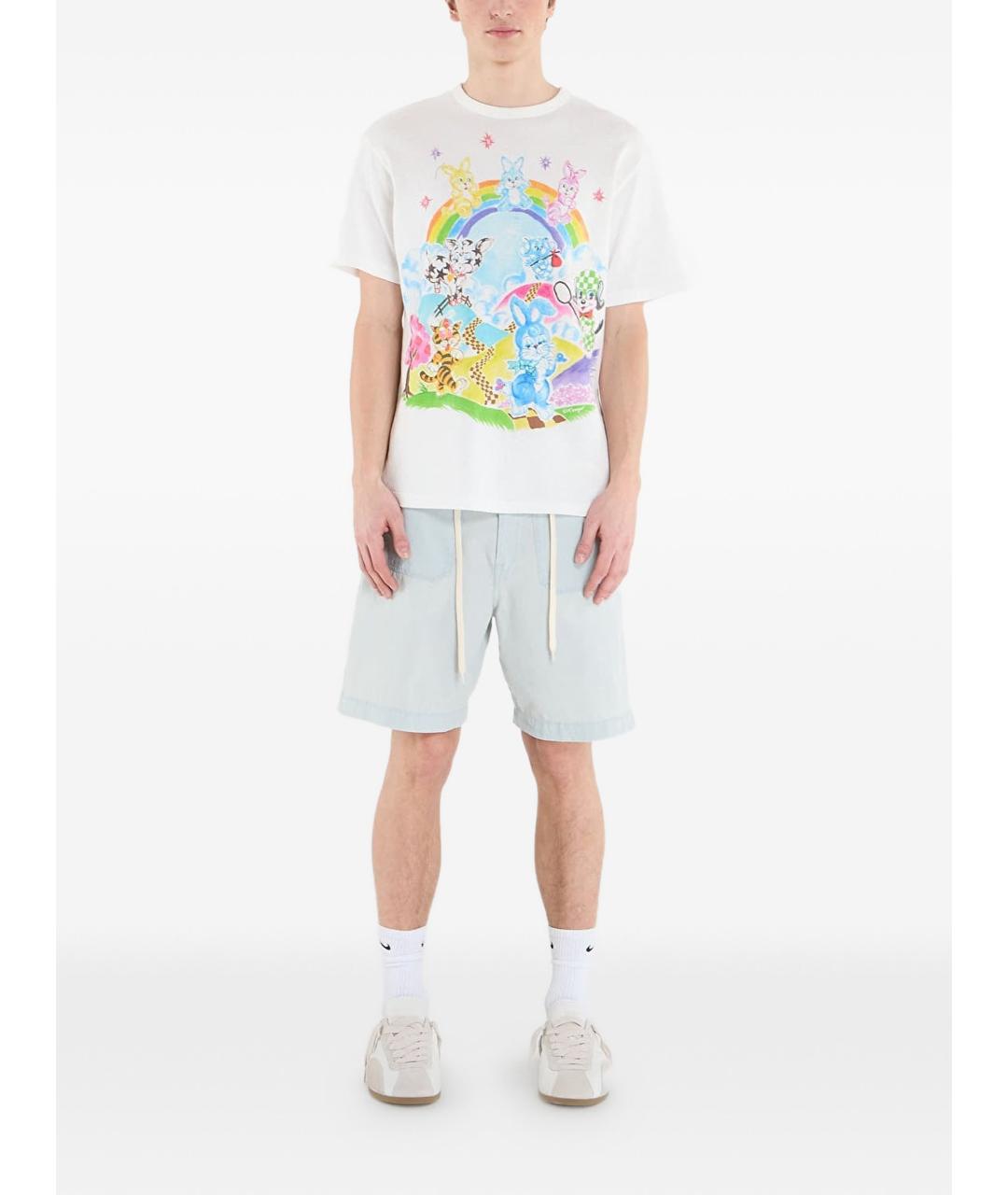 KENZO Голубые хлопковые шорты, фото 2