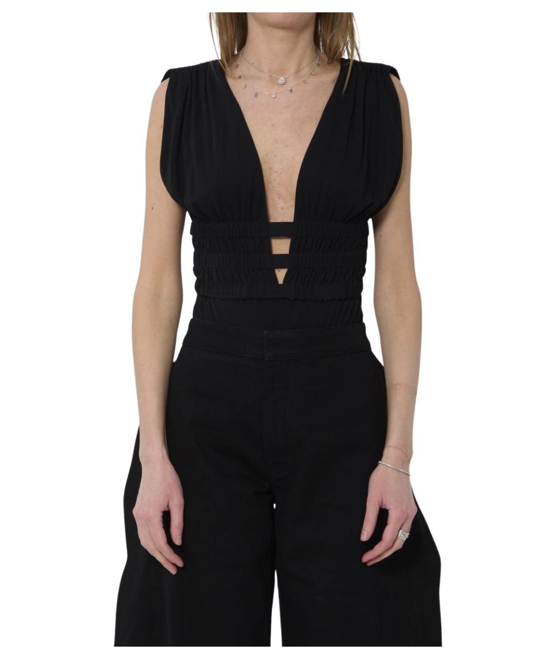 ALAIA Черное вискозное боди, фото 1