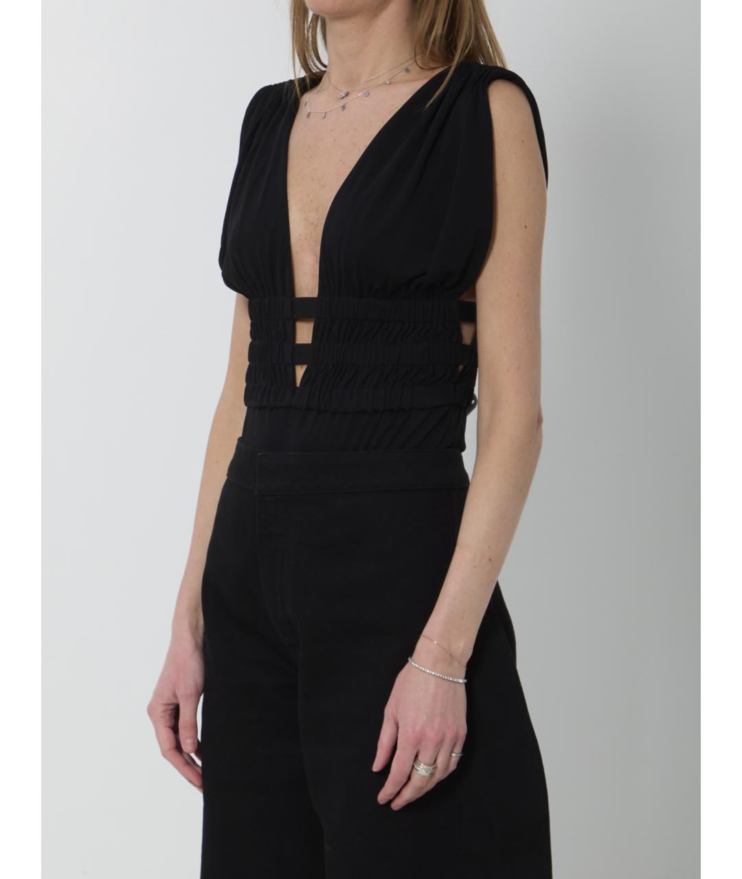 ALAIA Черное вискозное боди, фото 2