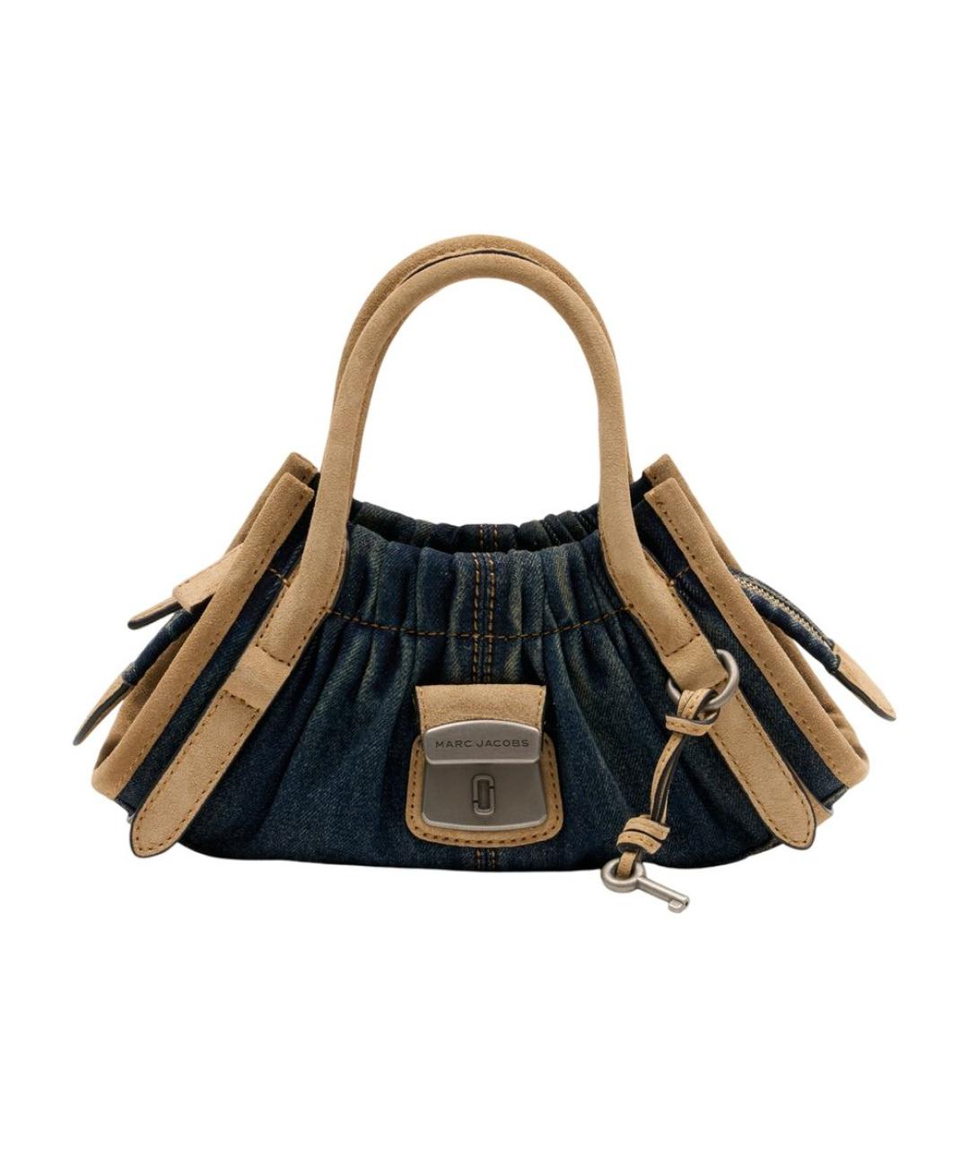 MARC JACOBS Синяя хлопковая сумка с короткими ручками, фото 1