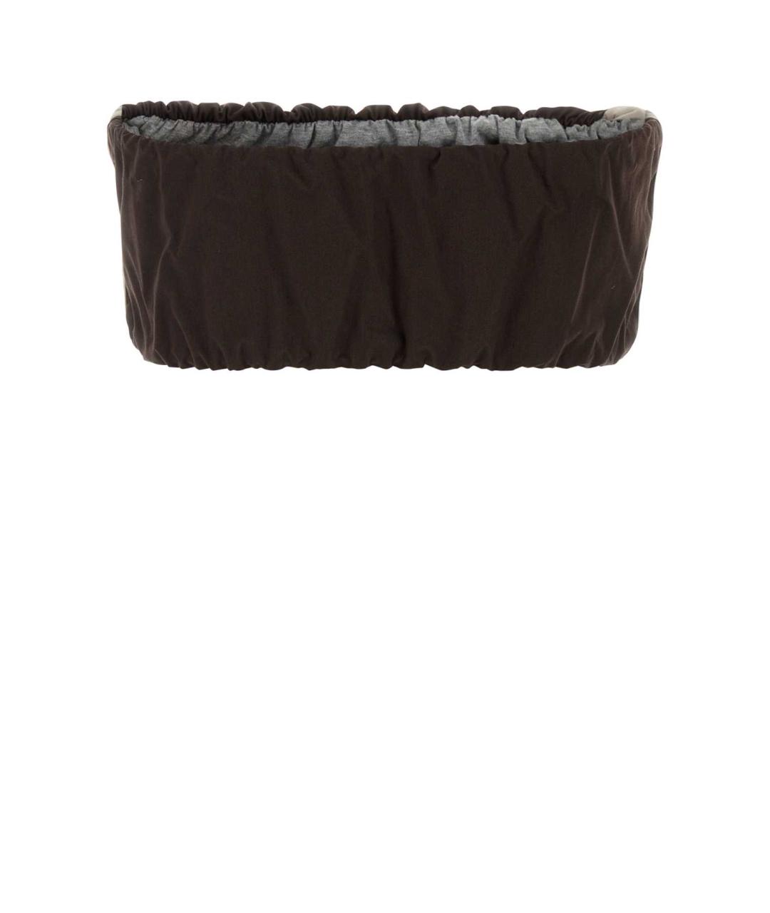 MIU MIU Коричневая хлопковая майка, фото 2