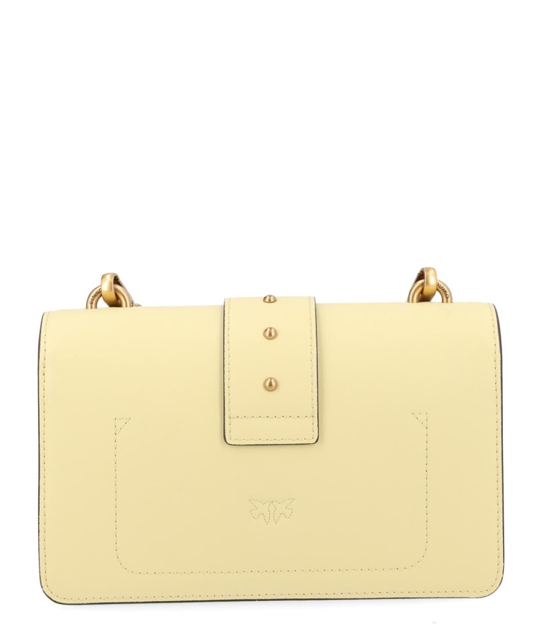 PINKO Желтая хлопковая сумка через плечо, фото 3