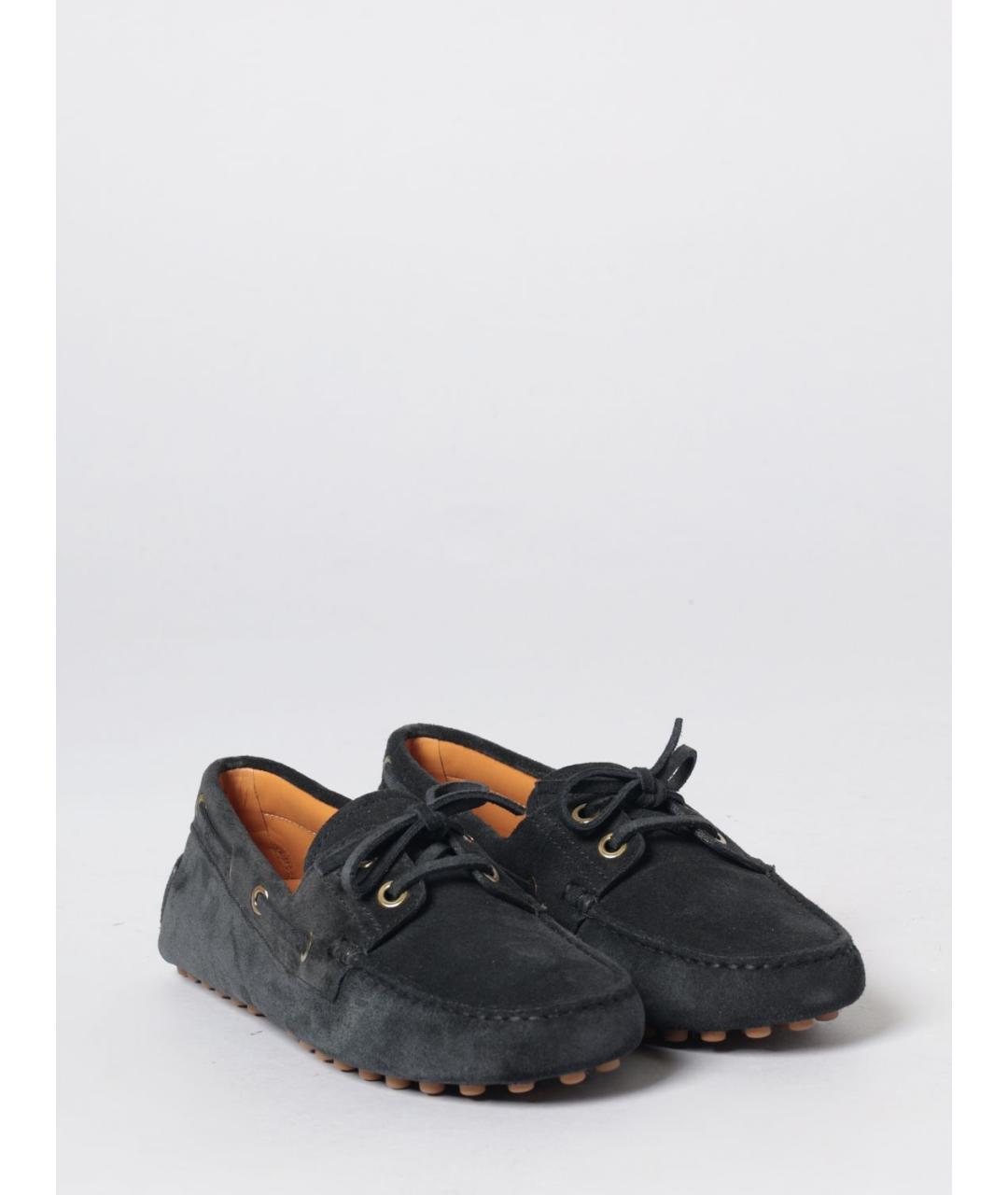 TOD'S Синие замшевые мокасины, фото 2