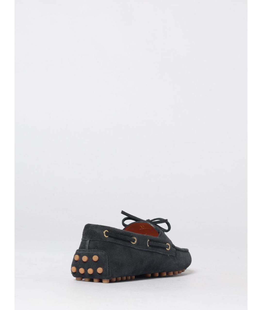 TOD'S Синие замшевые мокасины, фото 3