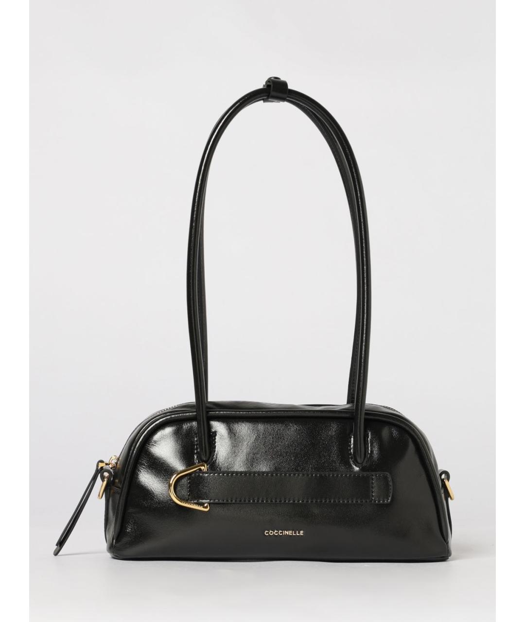 COCCINELLE Черная кожаная сумка через плечо, фото 4