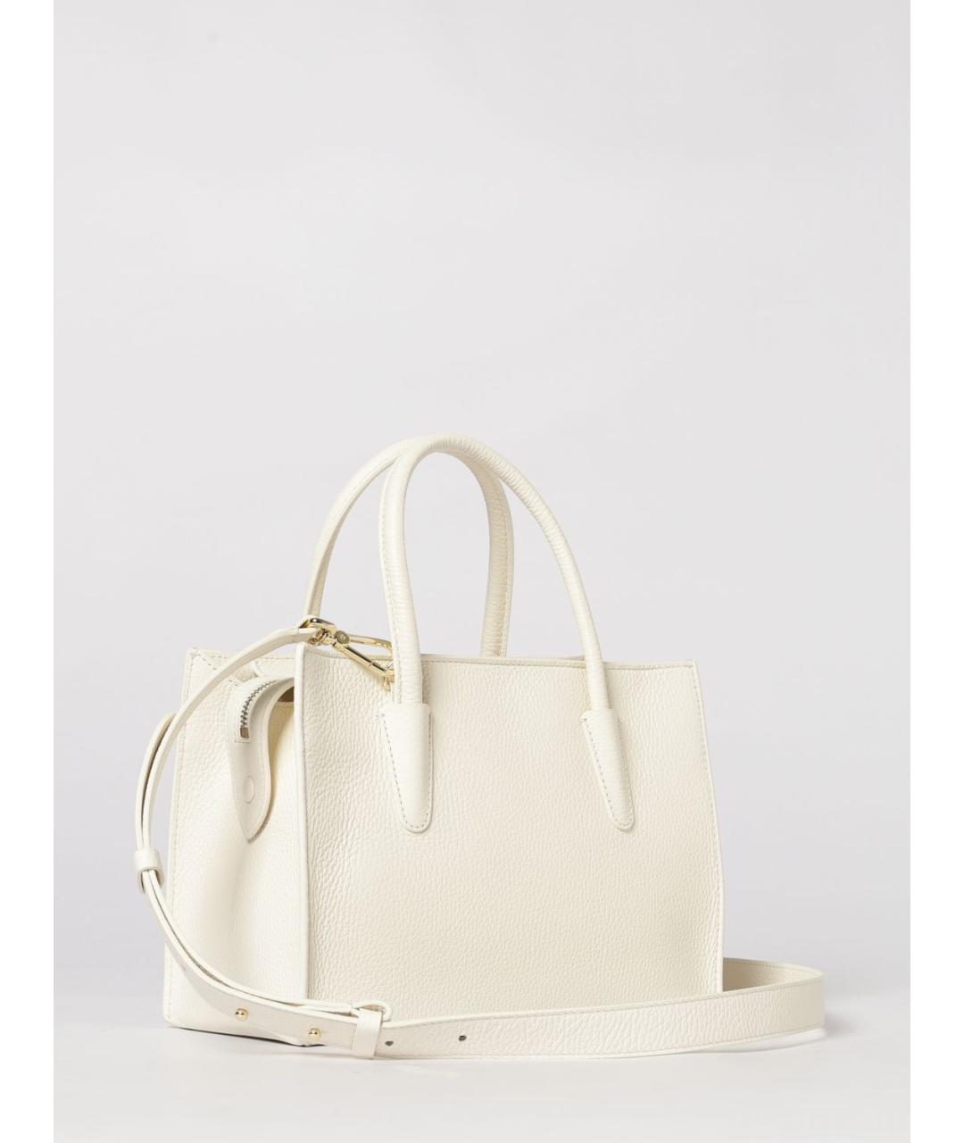 COCCINELLE Белая хлопковая сумка с короткими ручками, фото 2