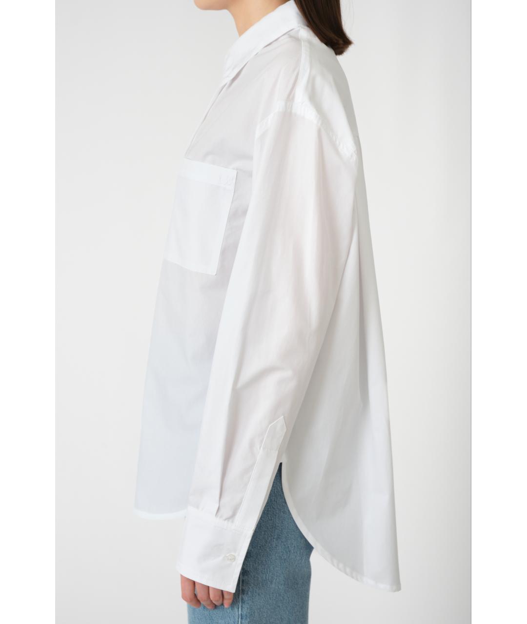 LOULOU STUDIO Белая хлопковая рубашка, фото 5