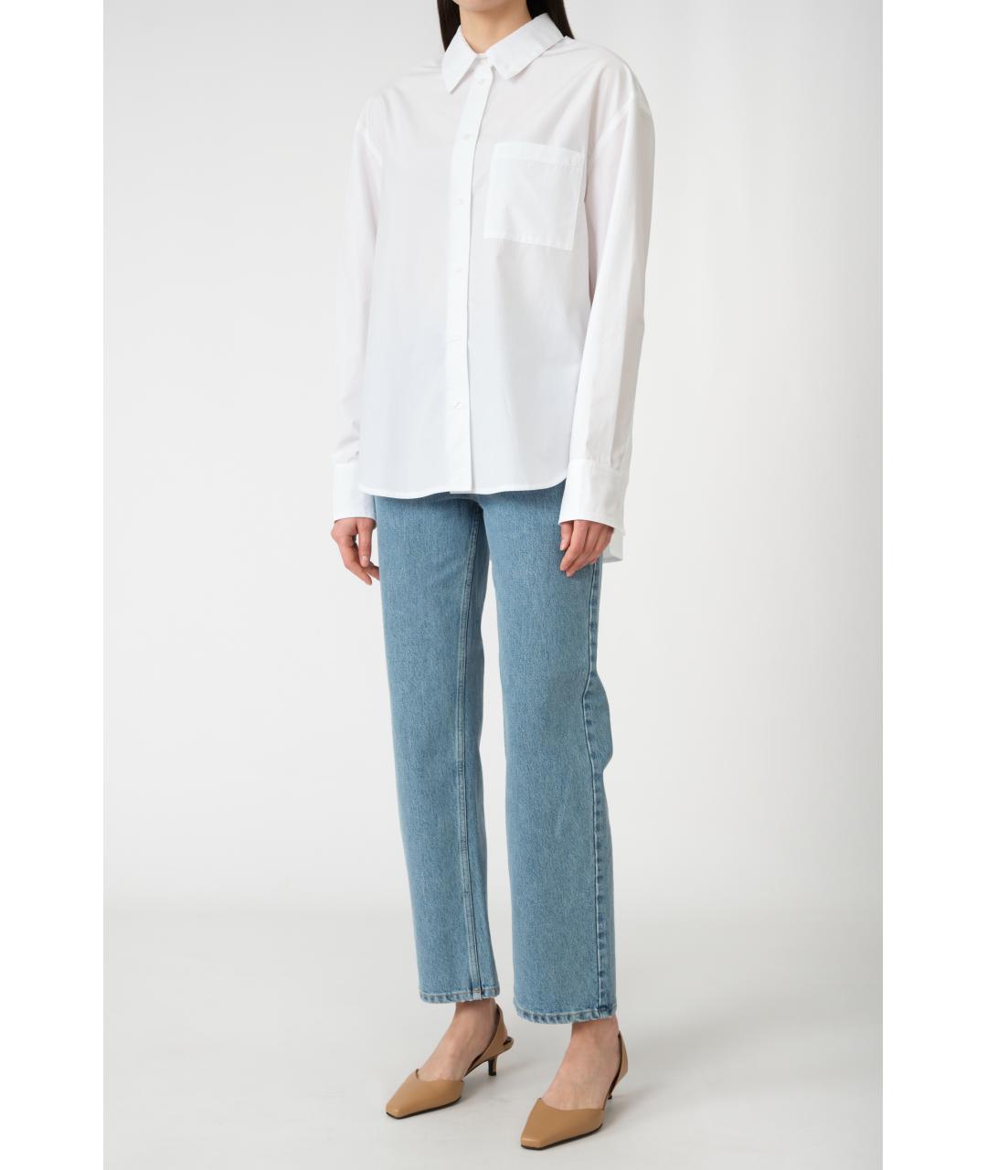 LOULOU STUDIO Белая хлопковая рубашка, фото 3